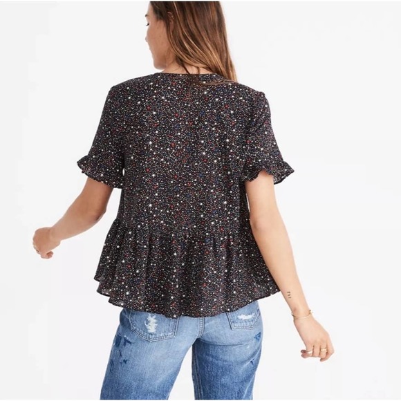 Madewell Navy Floral Button-Up Blouse - Picture 11 of 12